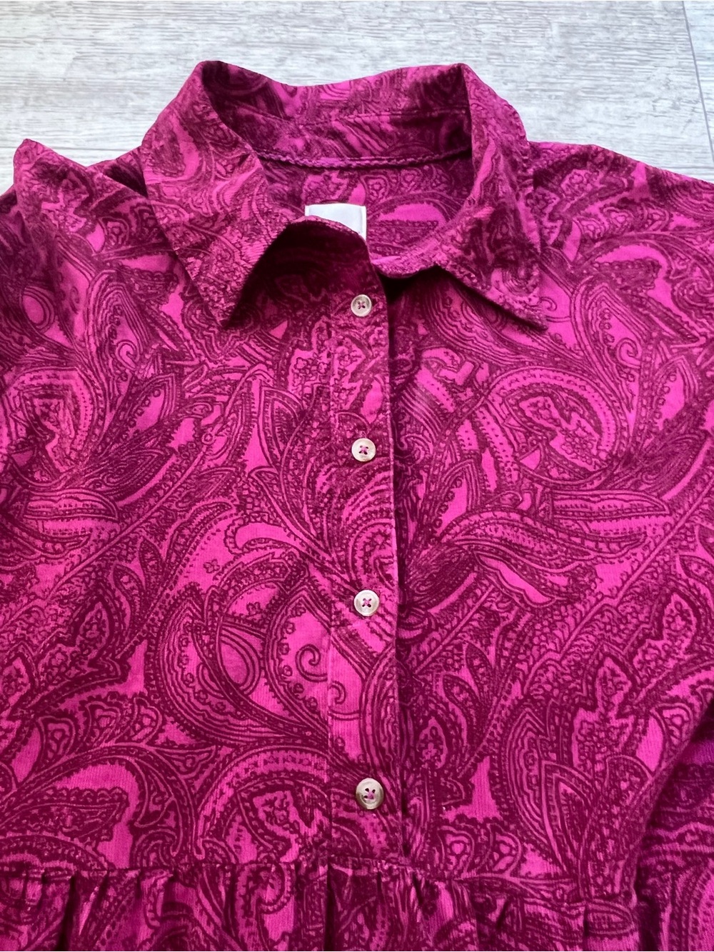 The Bettina Tiered Shirt Dress by Maeve Mini Corduroy
Edition Size M - Picture 13 of 16
